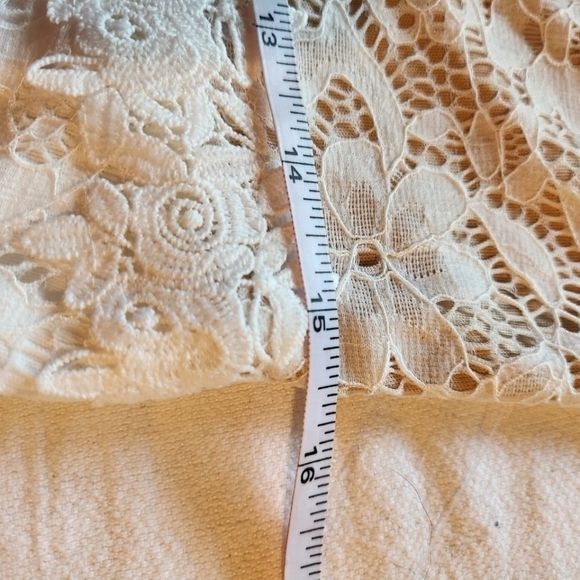 Lulu's White Laced Lined Maxi Sz. L Dress Event Wedding - Picture 12 of 16
